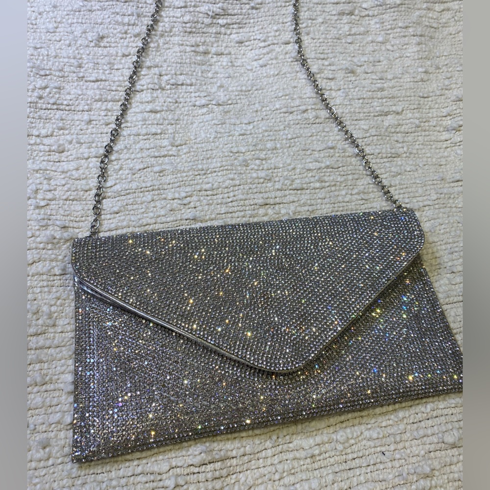 Steve Madden BKOKO Silver Multi Clutch/Crossbody Convertible